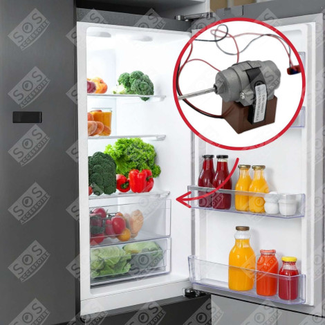 MOTEUR DE VENTILATEUR FRIGO, RÉFRIGÉRATEUR, CONGÉLATEUR - D4612AAA21, 00601067