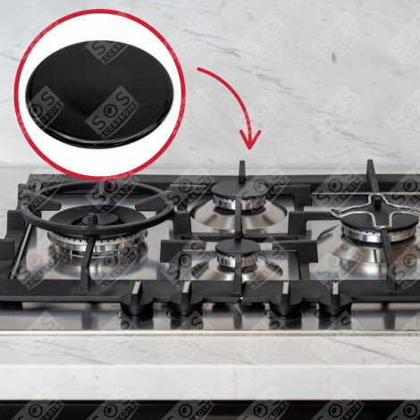 CHAPEAU BRULEUR SEMI-RAPIDE FOUR, CUISINIÈRE - C00052932