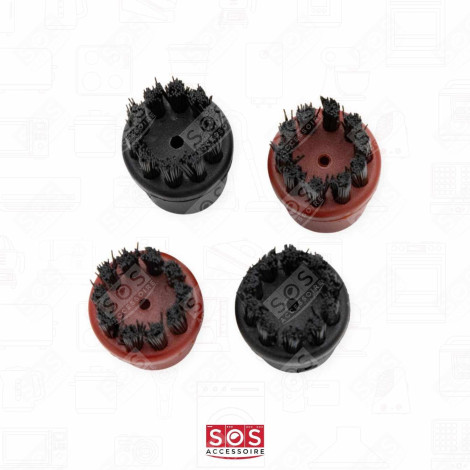 JEU DE 4 BROSSES RONDES NETTOYEUR VAPEUR - 28630580