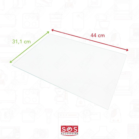 CLAYETTE, ÉTAGÈRE EN VERRE  44 FRIGO, RÉFRIGÉRATEUR, CONGÉLATEUR - 4362729100