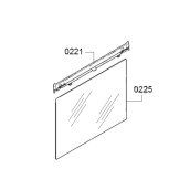 Vitre intermédiaire d'origine (Repère 0225)