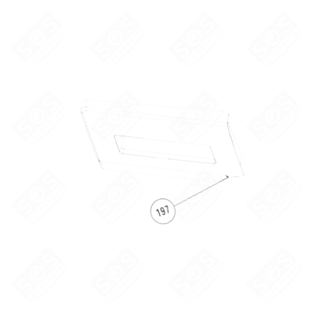 FAÇADE BAC À PRODUITS MACHINE À LAVER, LAVE-LINGE - C00953829, 2420709910