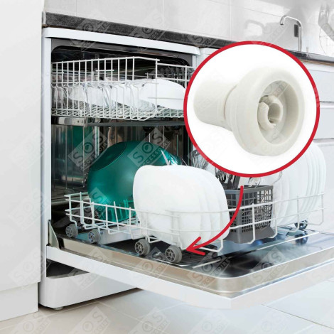 LOT DE 8 ROULETTE PANIER SUP LAVE-VAISSELLE - 50269970005