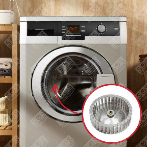 TURBINE DE VENTILATION D'ORIGI MACHINE À LAVER, LAVE-LINGE - C00255435, 482000023038