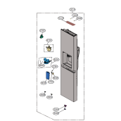 Porte (partie réfrigérateur repère 201A))