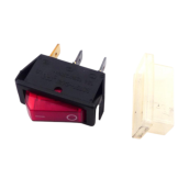 Interrupteur 1P voyant rouge avec protection