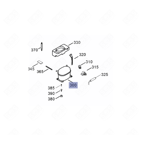 COMPRESSEUR FRIGO, RÉFRIGÉRATEUR, CONGÉLATEUR - 611942700, 6119427