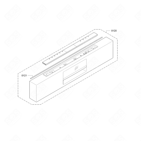 BANDEAU (REPÈRE 0120) LAVE-VAISSELLE - 00742342