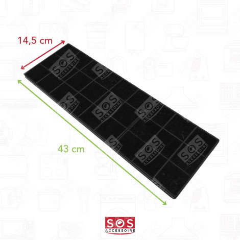 LOT DE 2 FILTRES CHARBON   430 HOTTE - 70X1710