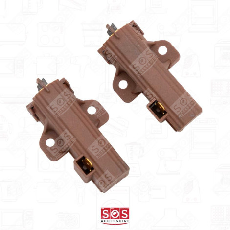 LOT DE 2 CHARBONS MOTEUR MACHINE À LAVER, LAVE-LINGE - C00375067, 481281719421