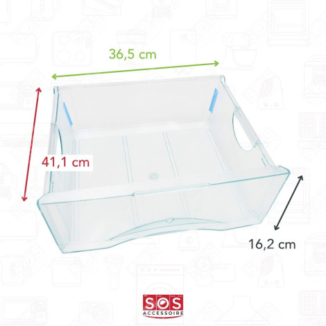TIROIR SUPÉRIEUR 411X365X162 MM FRIGO, RÉFRIGÉRATEUR, CONGÉLATEUR - 9791298, 979129800