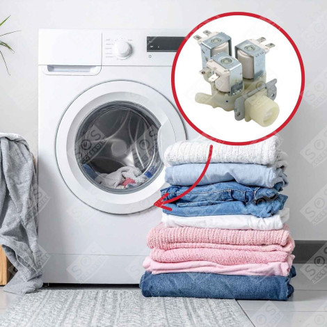 ELECTROVANNE 3 VOIES MACHINE À LAVER, LAVE-LINGE - 00173910, 52X0102