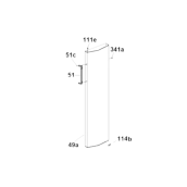 Poignée de porte (repère 51)
