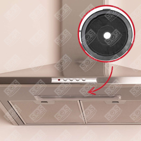 FILTRE CHARBON ROND TYPE 210 ( HOTTE - 484000008655