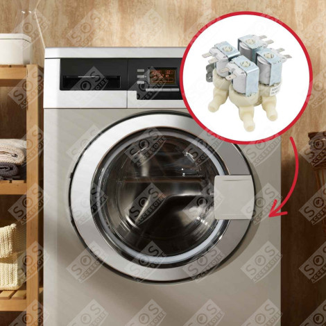 ELECTROVANNE 4 VOIES 180° MACHINE À LAVER, LAVE-LINGE - 55X8398