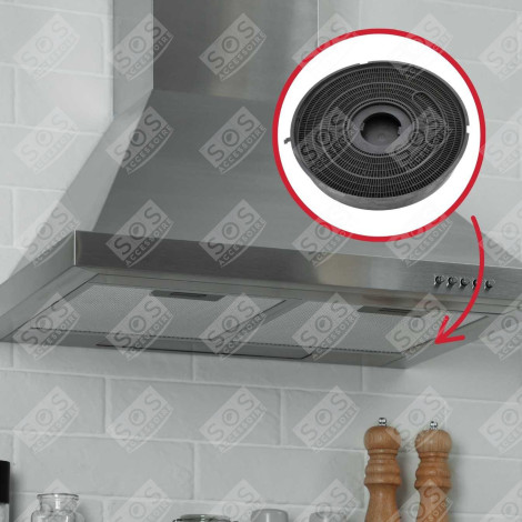 FILTRE CHARBON ROND TYPE 40 (À HOTTE - 79X6679