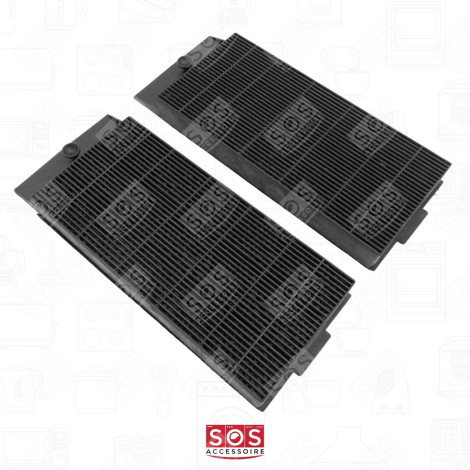 LOT DE 2 FILTRES  CHARBON TYPE B  280X110 MM HOTTE - 50263848009
