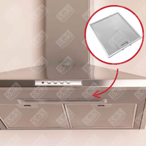 FILTRE MÉTALLIQUE  276X 231X9 MM HOTTE - 4055101671, 50253565001