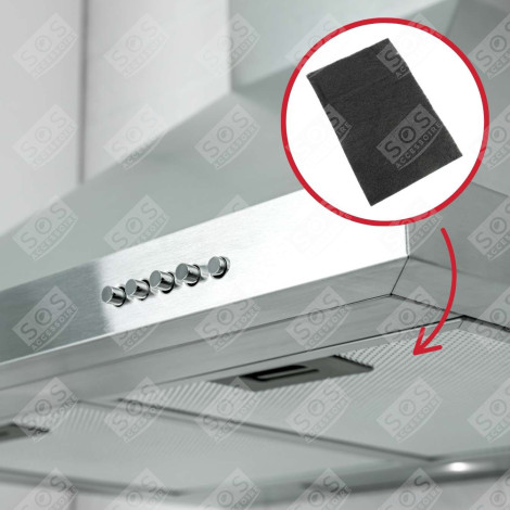 KIT DE 3 FILTRES CHARBON  350X HOTTE - 74X9560