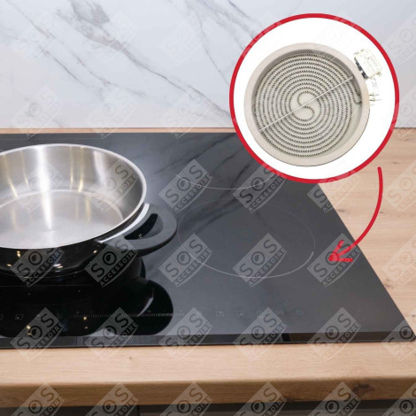 FOYER RADIANT 1700W (DIAM 180MM) PLAQUE DE CUISSON - 480121101516, C00390174