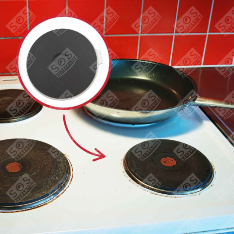 PLAQUE ÉLECTRIQUE 180 MM 1500W FOUR, CUISINIÈRE - 3890855012, 3890855111