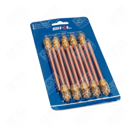 VALVE D’ACCÈS AVEC TUBE EN CUIVRE 10 CM 6 MM, KIT DE 10 PIÈCES DIVERS PETIT MÉNAGER - SVL103UN