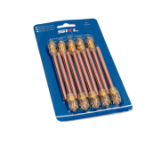 Valve d’accès avec tube en cuivre 10 cm 6 mm, kit de 10 pièces