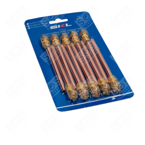 VALVE D’ACCÈS AVEC TUBE EN CUIVRE 10 CM 6 MM, KIT DE 10 PIÈCES DIVERS PETIT MÉNAGER - SVL104UN