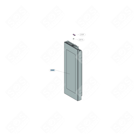 PORTE (PARTIE RÉFRIGÉRATEUR) FRIGO, RÉFRIGÉRATEUR, CONGÉLATEUR - ADD30046805