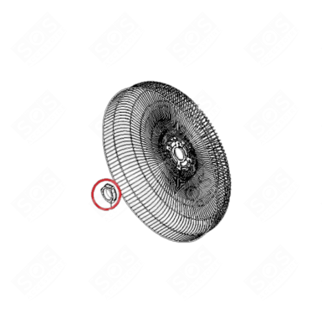 ECROU GRILLE ARRIÈRE CLIMATISEUR - SS-1810001517
