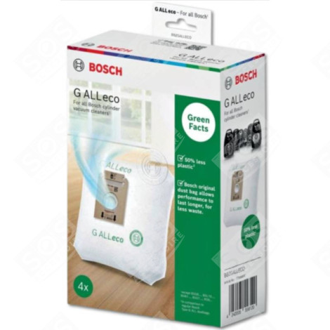 LOT DE 4 SACS G ALL ECO ASPIRATEUR - 17008892