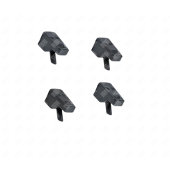 Tampons grille table cuisson livre par 4 pieces - 14 mm