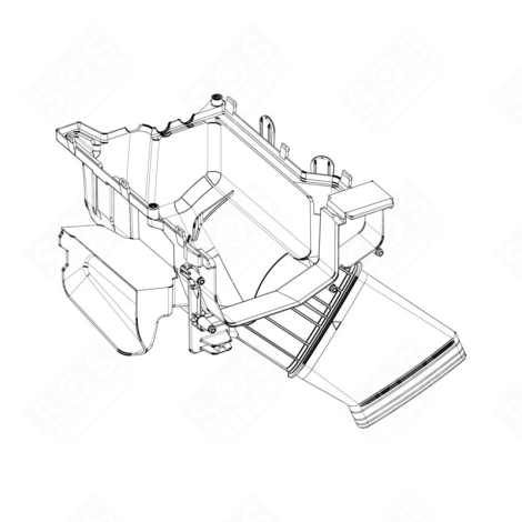 COMPARTIMENT P2XL D'ORIGINE MACHINE À LAVER, LAVE-LINGE - 132730108/9