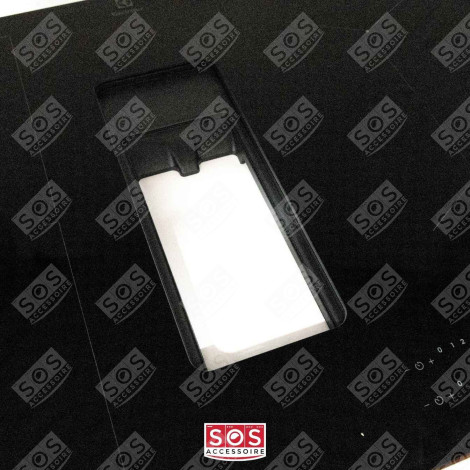 DESSUS VERRE NOIR D'ORIGINE PLAQUE DE CUISSON - 858555113902/7