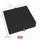 FILTRE CHARBON AIRFORCE FC120 AFFCAF16CS  260X256X17 MM HOTTE - 480122100934