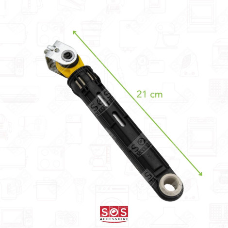 LOT DE 2 AMORTISSEURS D'ORIGINE 210 MM MACHINE À LAVER, LAVE-LINGE - C00286060, 482000023249