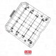 PANIER INFÉRIEUR D'ORIGINE AVEC ROULETTES (52,5 X 52,5 X 17,3 CM) LAVE-VAISSELLE - 1758972600, 1790280062