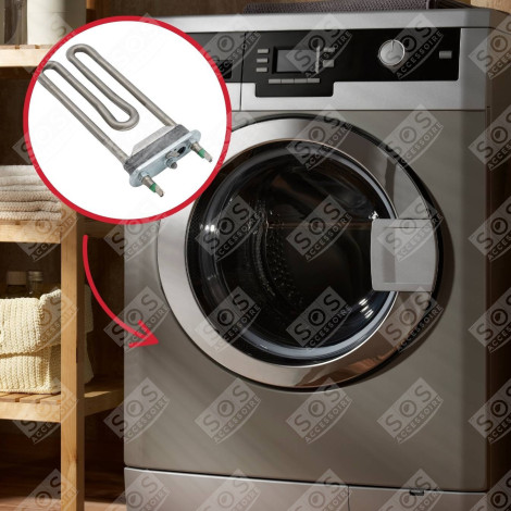 RÉSISTANCE THERMOPLONGEUR 1700W D'ORIGINE MACHINE À LAVER, LAVE-LINGE - C00380151, 481010906688