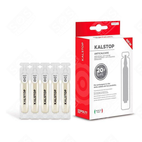 LOT DE 20 DOSES KALSTOP ANTI-CALCAIRE NATUREL CENTRALE VAPEUR, FER À REPASSER - PAEU0094