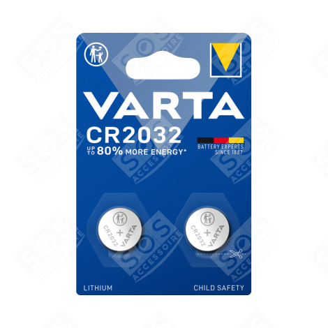 LOT DE 2 PILES BOUTON CR2032 ACCESSOIRES ET ENTRETIEN - 6032101402