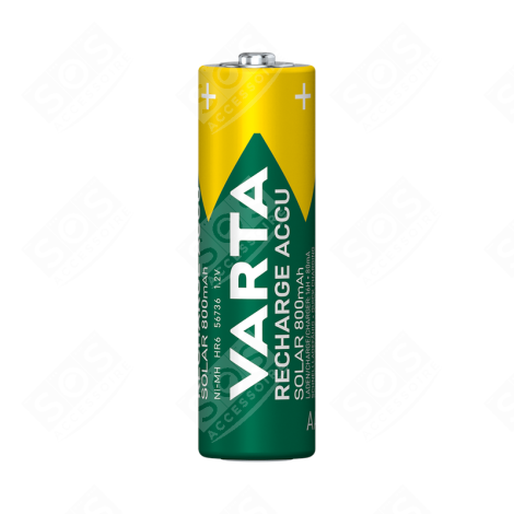 LOT DE 2 PILES RECHARGEABLES AA 800MAH VARTA ACCU SOLAR D'ORIGINE ACCESSOIRES ET ENTRETIEN - 56736101402
