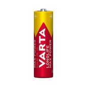 Lot de 4 piles varta maxi tech aa - lr06 d'origine