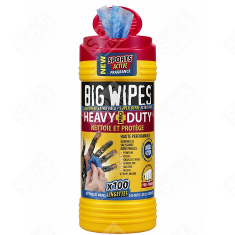 BOITE DE 100 LINGETTES HAUTE PERFORMANCE BIG WIPES ACCESSOIRES ET ENTRETIEN - BIG WIPES