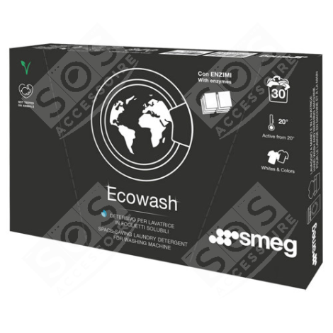 LESSIVE EN FEUILLES SOLUBLES ECOWASH (30 FEUILLES) LAVE-LINGE - ECOWASH