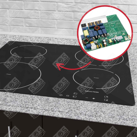 MODULE PUISSANCE VIERGE TABLE DE CUISSON COTE GAUCHE D'ORIGINE PLAQUE DE CUISSON - 14016632722/5