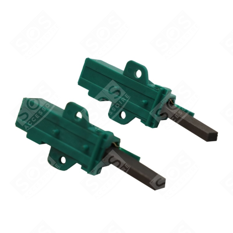 JEU DE 2 CHARBONS MOTEUR MACHINE À LAVER, LAVE-LINGE - 481281719419