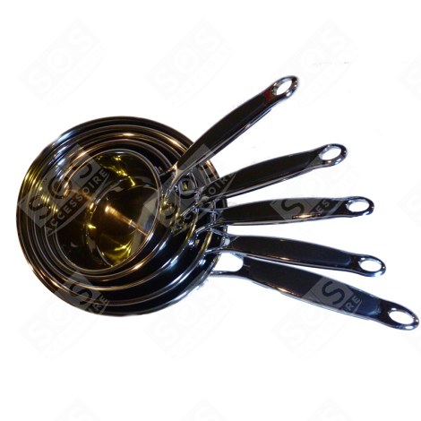 LOT 5 CASSEROLES INOX D'ORIGINE ACCESSOIRES ET ENTRETIEN - SCA1400511