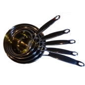 Lot 5 casseroles inox d'origine