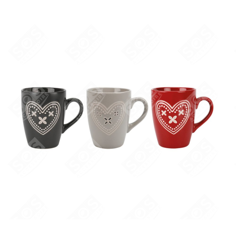 TASSES COEUR Ø 8 X 10.5 CM USTENSILE DE CUISINE - 524364