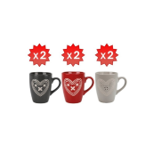 Tasses coeur Ø 8 x 10.5 cm